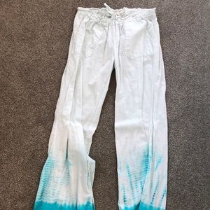 Roxy ombré blue pants with tie in size XS